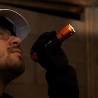 Rechargeable 2-Colour LED Torch with Holster