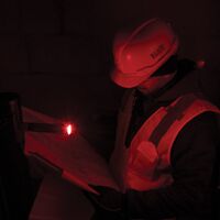 Rechargeable 2-Colour LED Torch with Holster