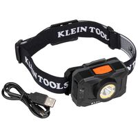 Rechargeable 2-Colour LED Headlamp with Adjustable Strap