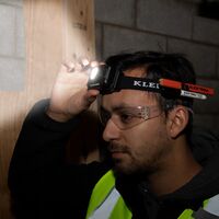 Rechargeable 2-Colour LED Headlamp with Adjustable Strap