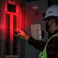 Rechargeable 2-Colour LED Headlamp with Adjustable Strap