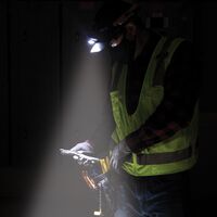 Rechargeable 2-Colour LED Headlamp with Adjustable Strap