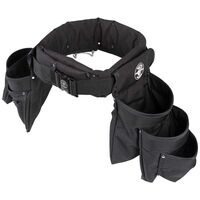 Electrician's Padded Tool Belt/Pouch Combo, 11-Pocket, 4-Piece, L
