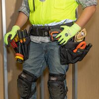 Electrician's Padded Tool Belt/Pouch Combo, 27-Pocket, 4-Piece, L