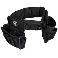 Electrician's Padded Tool Belt/Pouch Combo, 27-Pocket, 4-Piece, L