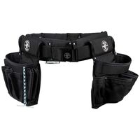 Electrician's Padded Tool Belt/Pouch Combo, 27-Pocket, 4-Piece, L
