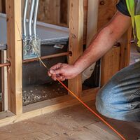 Fibreglass Fish Tape with Spiral Steel Leader, 15 m