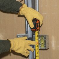 Cowhide Leather Gloves, Large