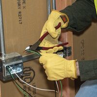 Cowhide Leather Gloves, Large