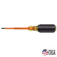 Insulated Screwdriver, 0.3 cm Slotted, 10 cm Round Shank