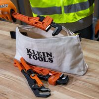 Zipper Bag, Extra-Long Canvas Tool Pouch, 40.6 cm, Natural