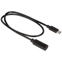 USB-C Male to Female Cable, 0.5 m