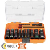 KNECT™ Flip-20 Impact Socket Set, SAE and Metric, 13-Piece