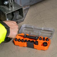 KNECT™ 3/8-Inch Drive Impact-Rated Pass Through Socket Set, 15-Piece