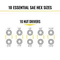 KNECT™ Flip-10 Heavy Duty Flip Impact Socket Set, SAE, 8-Piece