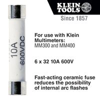 Replacement Fuse, 6x32, 10A, 600V
