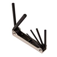 Folding Hex Key Set, 6-Key, Metric Sizes
