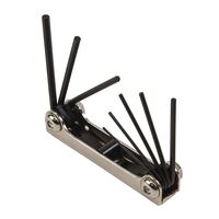 Folding Hex Key Set, 8-Key, SAE Sizes