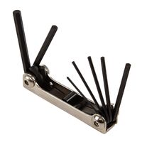 Folding Hex Key Set, 7-Key, Metric Sizes
