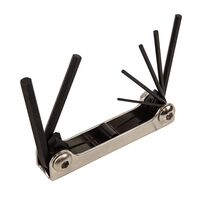 Folding Hex Key Set, 7-Key, Metric Sizes