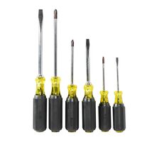 Screwdriver Set, Slotted and Phillips, 6-Piece