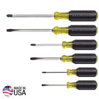 Screwdriver Set, Slotted and Phillips, 6-Piece