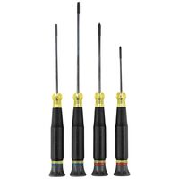 Precision Screwdriver Set, Slotted and Phillips, 4-Piece