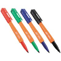 Skribes™ Fine Tip Permanent Markers, Multi-Colour, 4-Pack