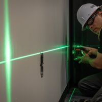 Rechargeable Self-Levelling Green Planar Laser Level with Hard Carrying Case