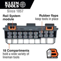 Hard Tool Storage Module, Rail System