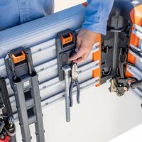 Magnetic Tool Storage Module, Rail System