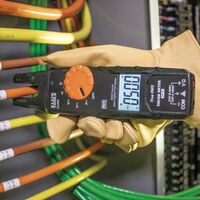 Electrical Tester, Open-Jaw Fork Meter, AC Auto-Ranging, 200 Amp