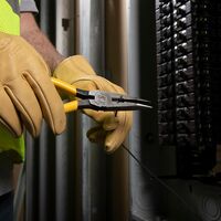 Pliers, Needle Nose Side Cutters with Stripping, 21.4 cm