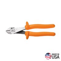 Diagonal Cutting Pliers, Insulated, High-Leverage, 21 cm