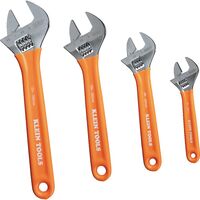 Extra-Capacity Adjustable Spanners, 4-Piece