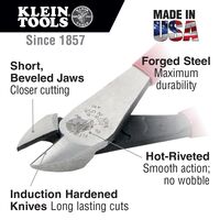 Diagonal Cutting Pliers, High-Leverage, 20.5 cm