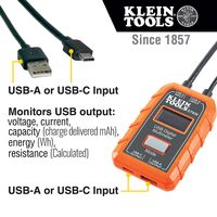 USB Digital Meter, USB-A and USB-C