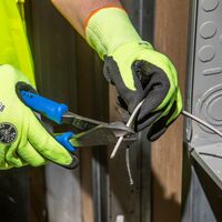 Diagonal Cutting Pliers, Heavy-Duty, Angled Head, 20.6 cm