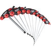 Hex Key Set, SAE T-Handle, 15.2 cm with Stand, 10-Piece