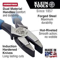 Lineman's Pliers, 24.1 cm, Journeyman Handle