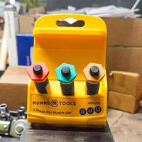 Pin Punch Set 3 Pieces 2mm, 2.5mm And 3mm Pins