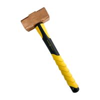 Copper Sledge Hammer 1.81kg (4lb) With Steel Core Fibreglass Blue/Yellow Handle