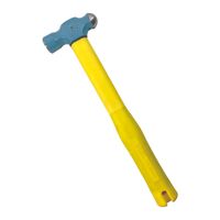 Ball Pein Hammer Normalised 450g Pinned Fibreglass Yellow Handle