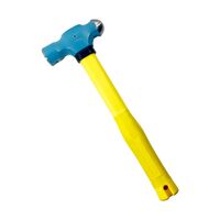 Ball Pein Hammer Normalised 900g Pinned Fibreglass Handle 360mm Long Yellow