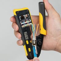 Pass-Thru™ Modular Data Plug, RJ45-CAT6A, Shielded (STP), 100-Pack