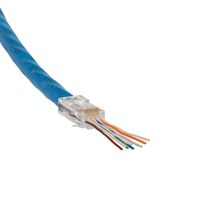 Pass-Thru™ Modular Data Plugs, RJ45-CAT6A, UTP 200-Pack