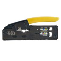Ratcheting Data Cable Crimper / Stripper / Cutter, Compact