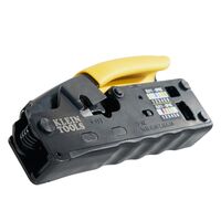 Ratcheting Data Cable Crimper / Stripper / Cutter, Compact