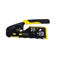 Ratcheting Ethernet Cable Crimper / Stripper / Cutter, for Pass-Thru™