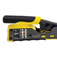 Ratcheting Ethernet Cable Crimper / Stripper / Cutter, for Pass-Thru™